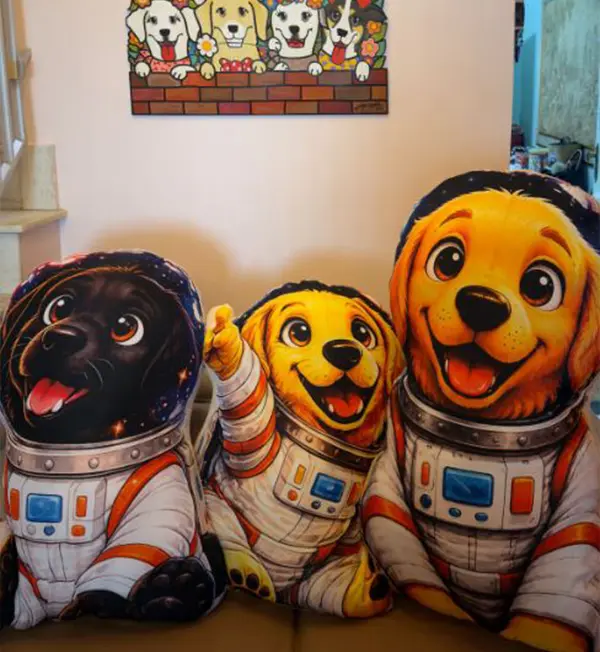 Dublês astronautas gigantes da Matilha