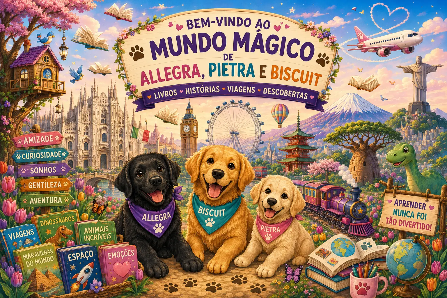Venha ver fotos e ilustrações da nossa matilha!