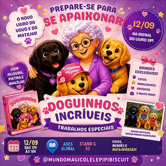 Capa de Doguinhos Incríveis com Trabalhos Especiais